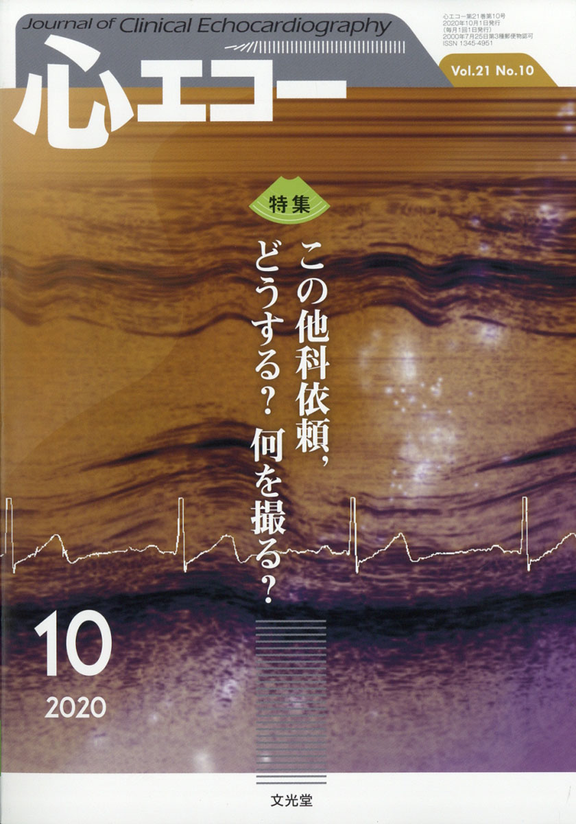 楽天ブックス 心エコー 年 10月号 雑誌 文光堂 雑誌