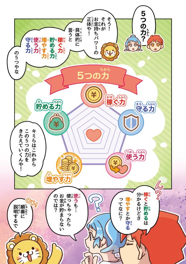 漫画お金の大冒険黄金のライオンと5つの力[両＠リベ大学長]