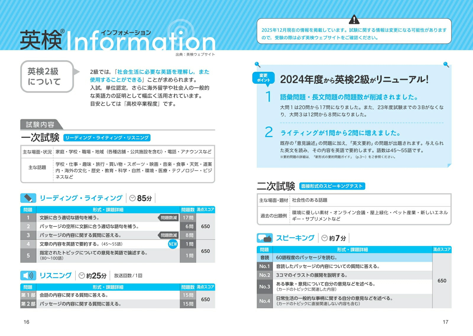 2026年度版英検2級過去6回全問題集[旺文社]