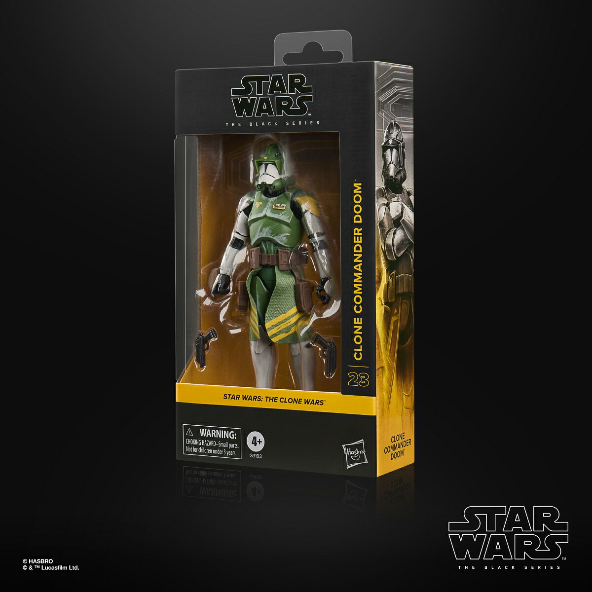 【楽天ブックス限定】ハズブロ（Hasbro）STARWARSスター・ウォーズブラックシリーズスター・ウォーズ/クローン・ウォーズクローン・コマンダー・ドゥームプレミアムコレクション用15cmアクションフィギュアG3193正規品