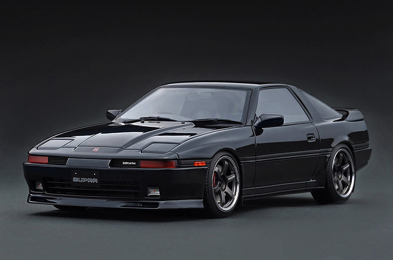 ignition model Toyota Supra 3.0GT Turbo LIMITED (MA70) Black(1/18 Scale) 【IG4107】 (ミニカー)画像