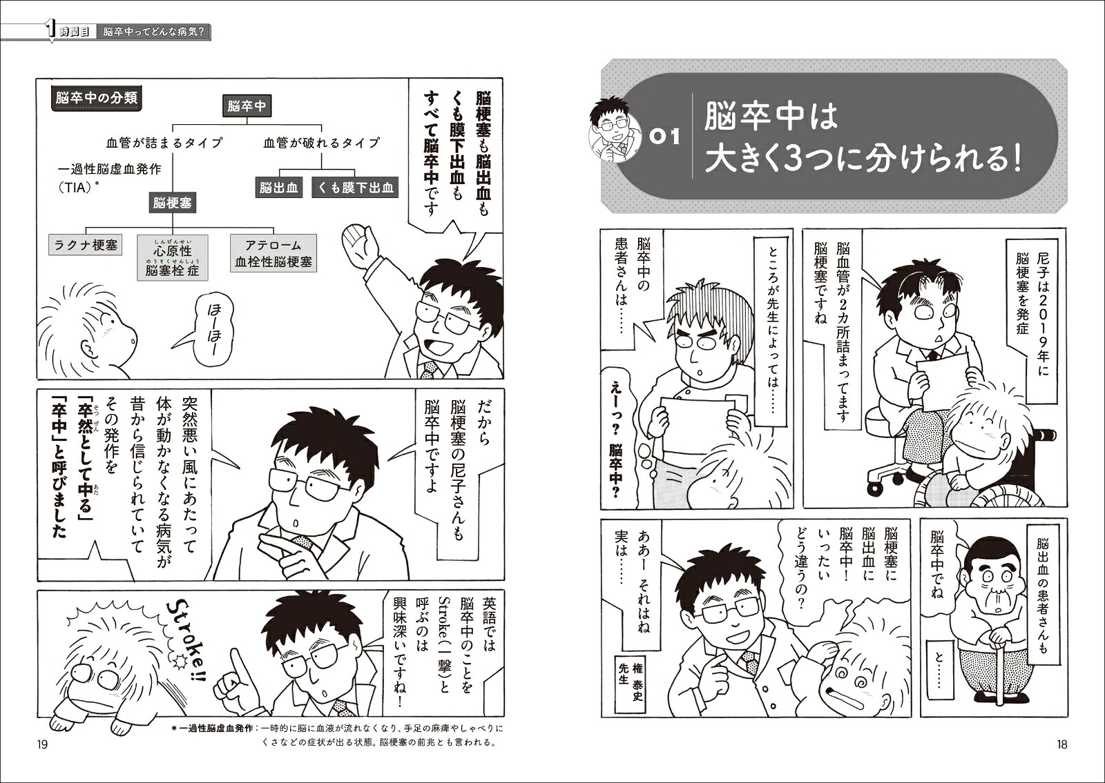 患者と家族のためのマンガで学ぶ脳卒中脳梗塞・脳出血・くも膜下出血（尼子騒兵衛が専門家に学ぶ！）[尼子騒兵衛]