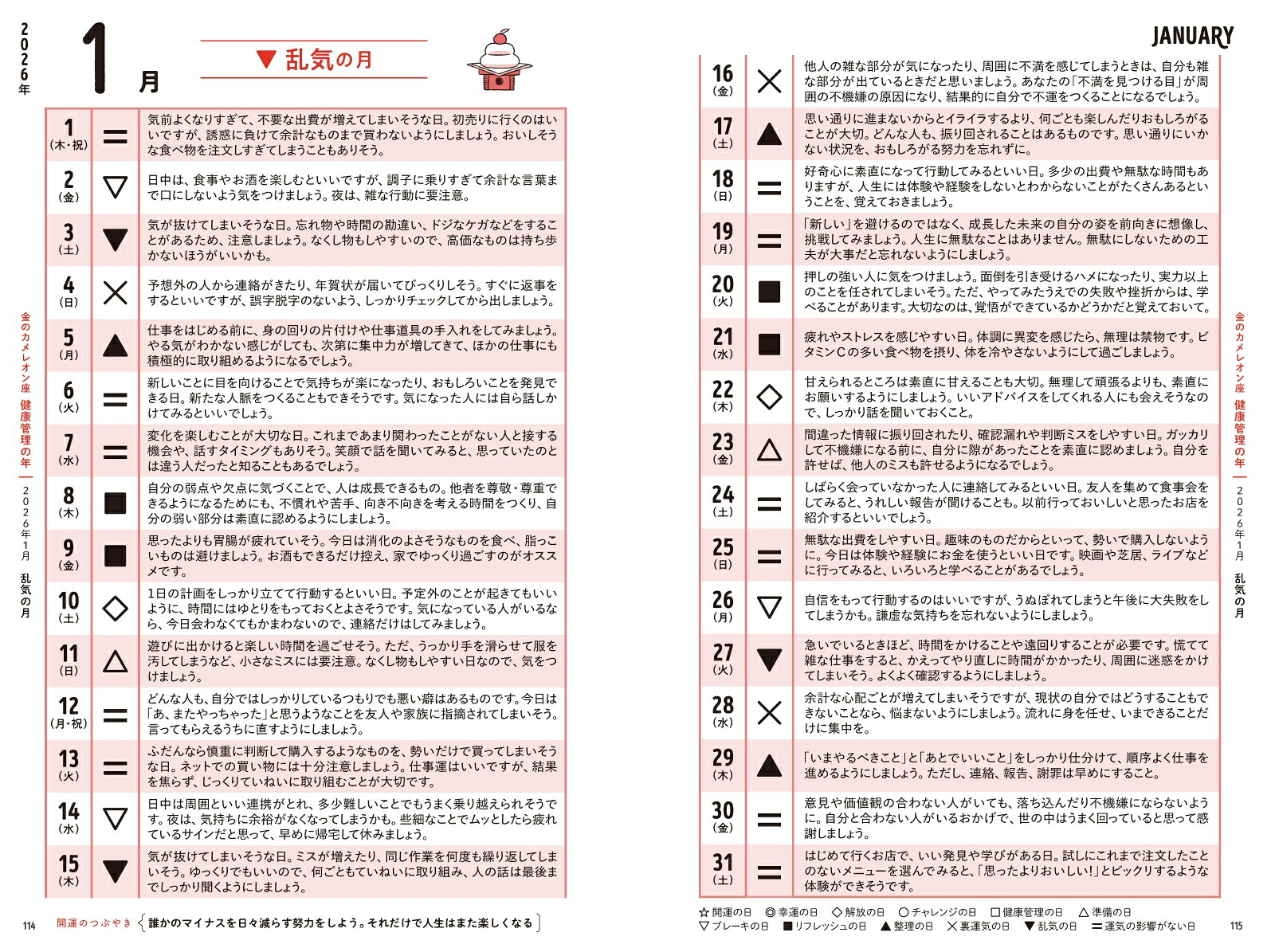 ゲッターズ飯田の五星三心占い金のカメレオン座2026[ゲッターズ飯田]