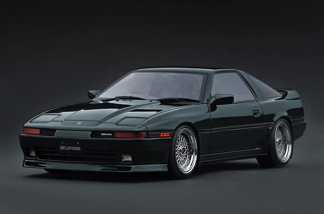 ignition model Toyota Supra 3.0GT Turbo LIMITED (MA70)Green Metallic (1/18 Scale) 【IG4110】 (ミニカー)画像