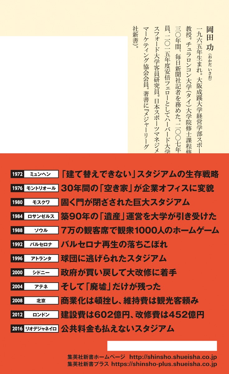 五輪スタジアム「祭りの後」に何が残るのか（集英社新書）[岡田功]