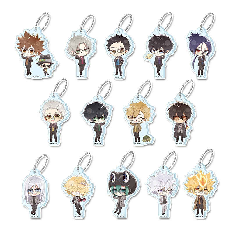 家庭教師ヒットマンREBORN！ ぷちちょこ トレーディングアクリルキーホルダー メガネ&スーツver．画像