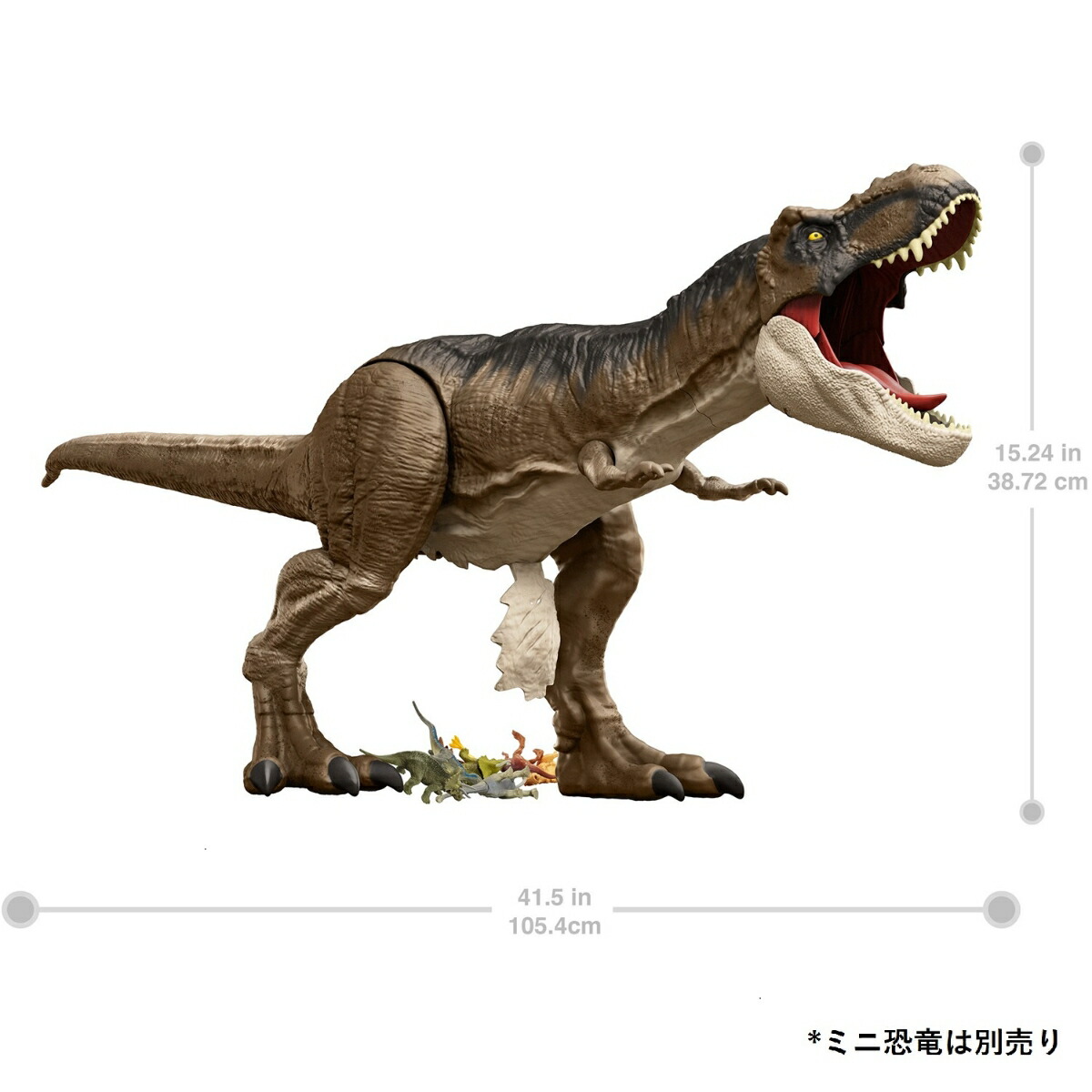 マテルジュラシックワールド(JURASSICWORLD)新たなる支配者スーパービッグ！T-レックスII【恐竜おもちゃ】【全長：約101cm】【4才～】HBK73