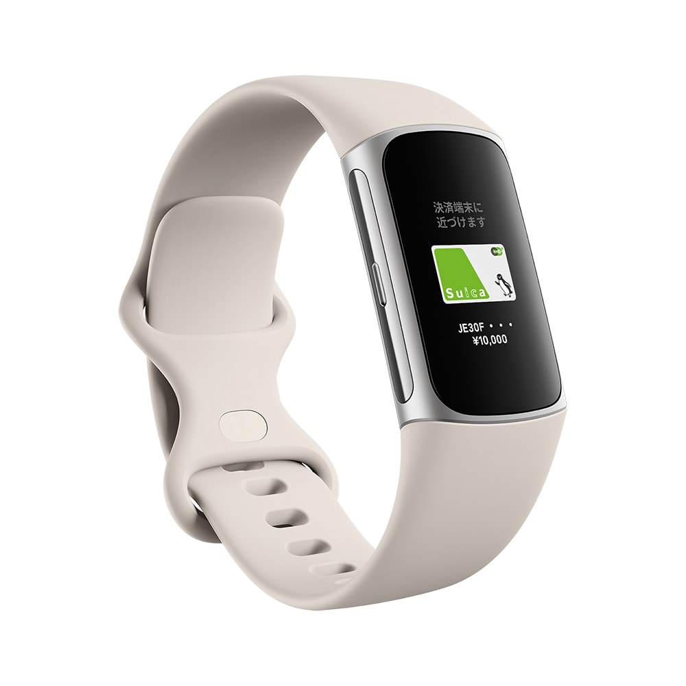 楽天市場】Suica対応 Fitbit Charge 5 トラッカー ルナホワイト
