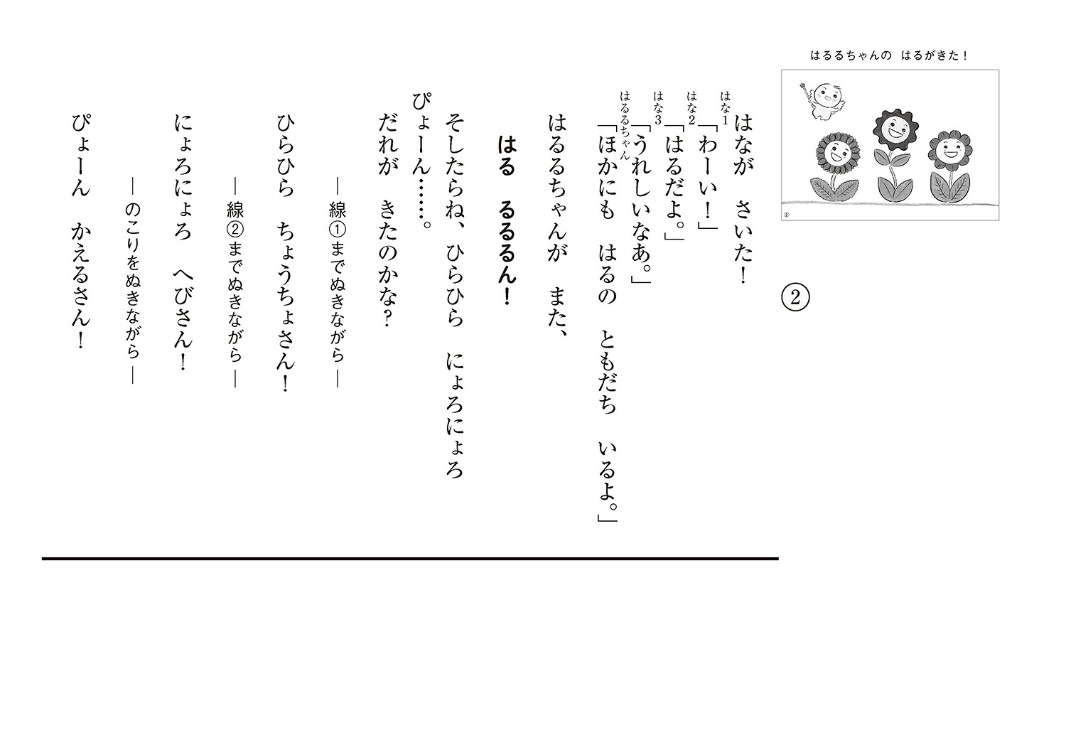はるるちゃんのはるがきた！（かみしばいうたといっしょにたのしい1年）[こがようこ]