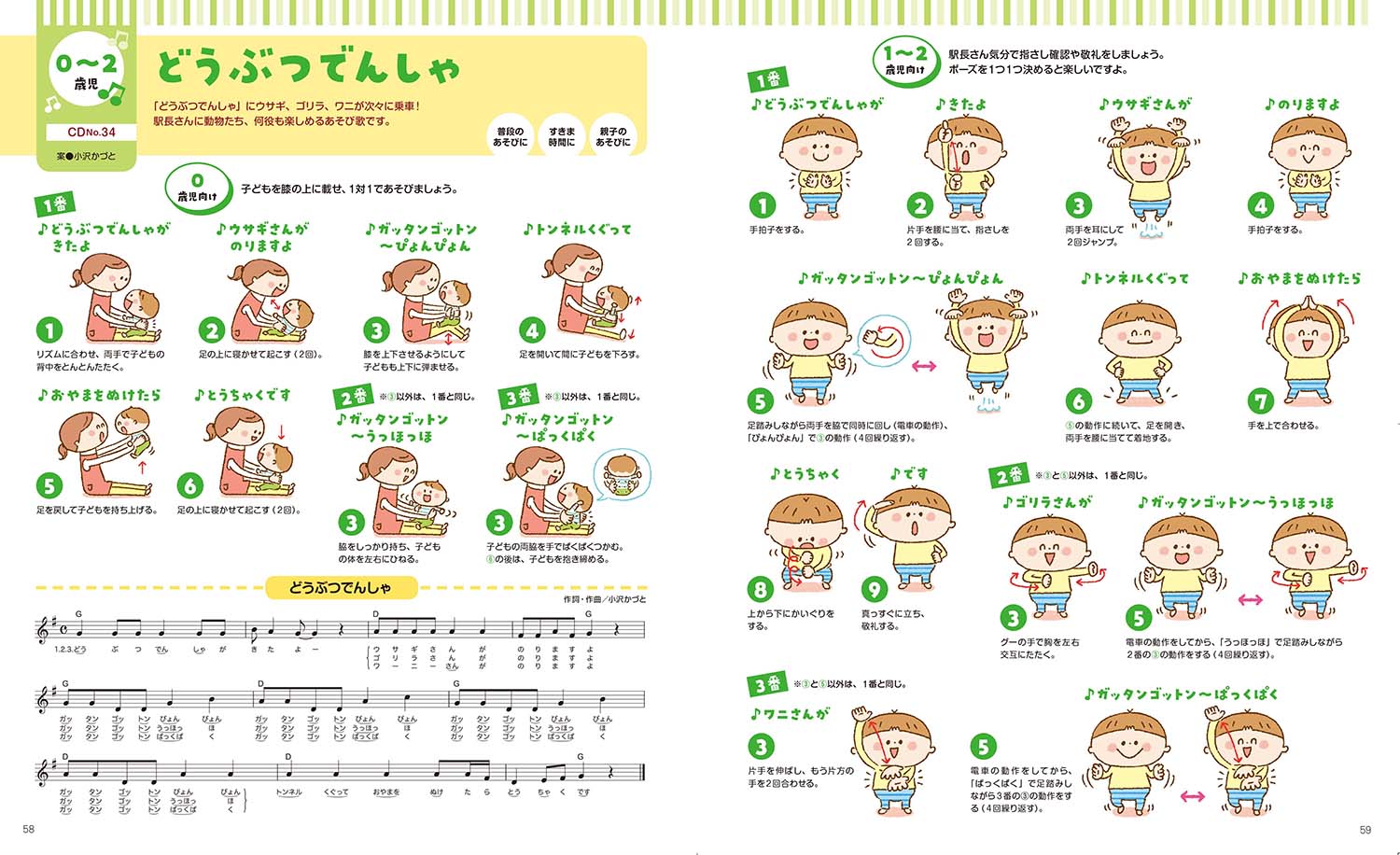 楽天ブックス 0 1 2歳児の手あそび ふれあいあそび歌45 すぐ使えるcd付き あそびと環境0 1 2歳編集部 9784058011195 本