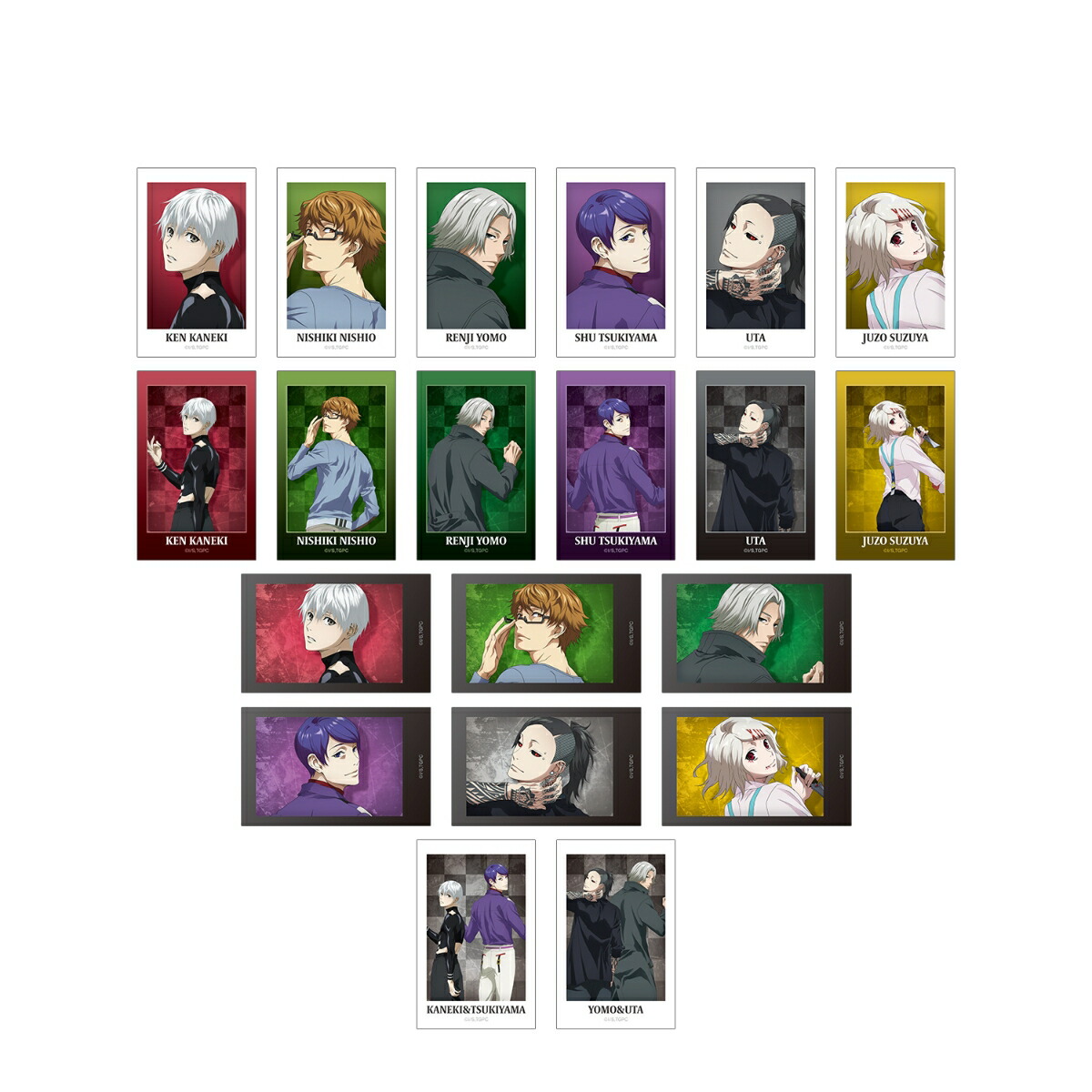 TVアニメ『東京喰種トーキョーグール』描き下ろし 戦う背中ver. トレーディングインスタントカメラ風イラストカード(BOX＝20入)画像