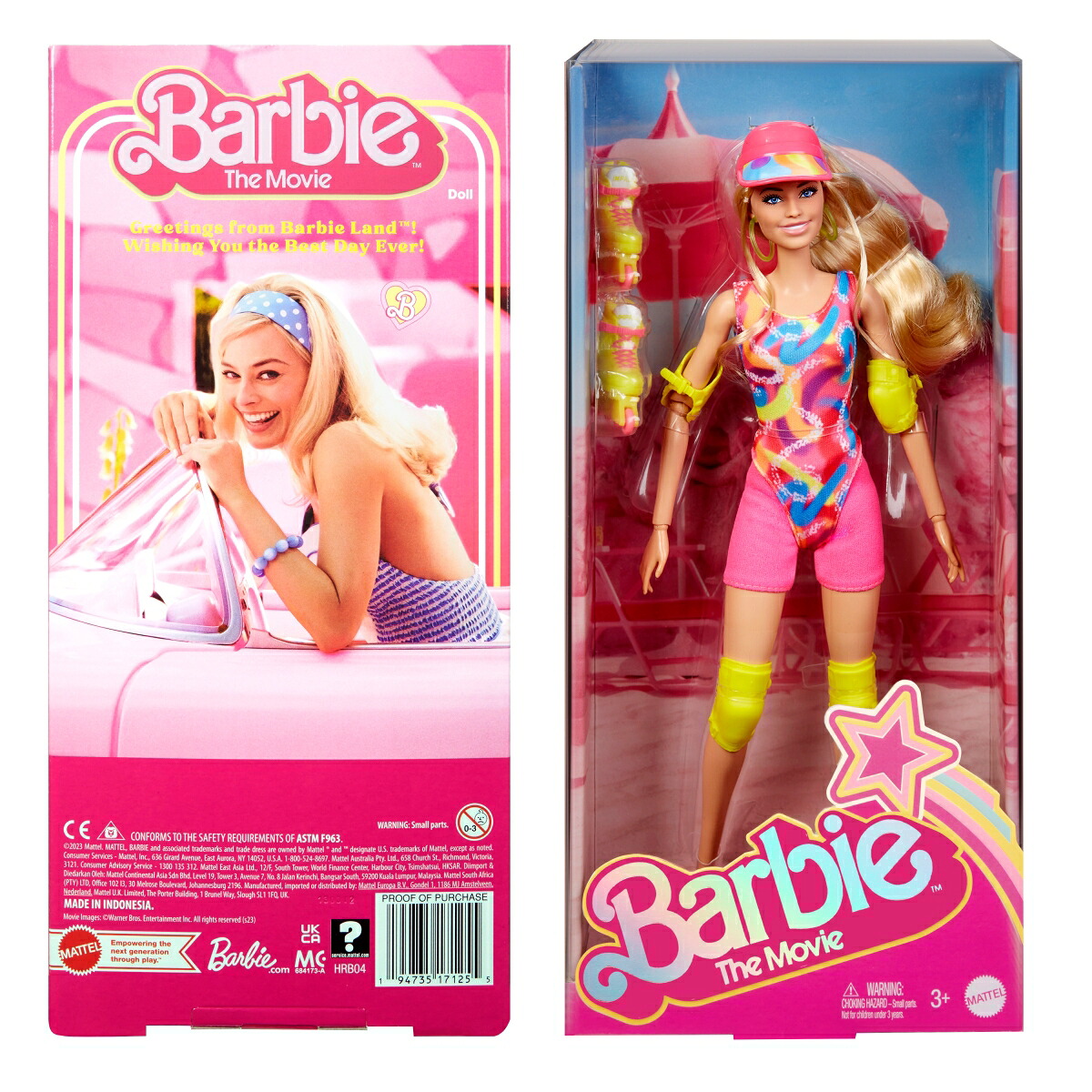 バービー(Barbie)映画「バービー」スケーティングファッション【着せ替え人形・ドール】【3才~】HRB04