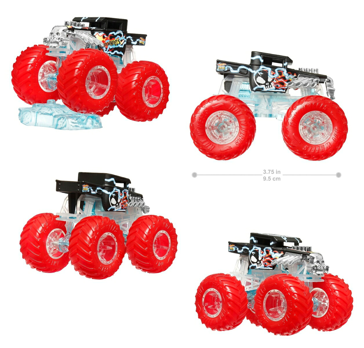ホットウィール(HotWheels)モンスタートラックパワースマッシャーズアソート6台入りBOX販売乗り物おもちゃミニカー3歳からマルチ986A-HYJ19