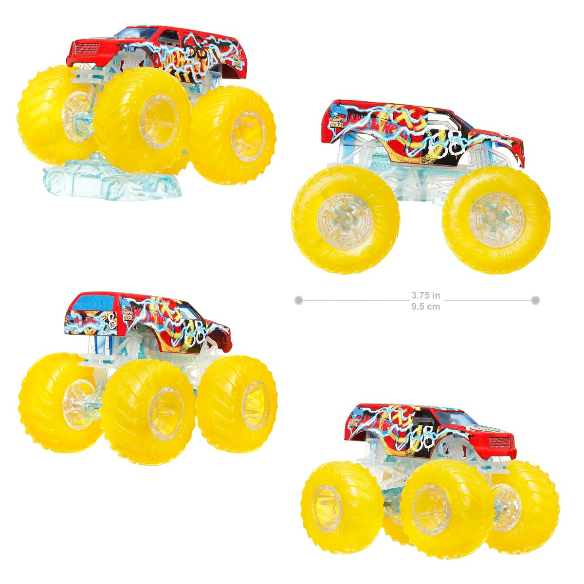 ホットウィール(HotWheels)モンスタートラックパワースマッシャーズアソート6台入りBOX販売乗り物おもちゃミニカー3歳からマルチ986A-HYJ19