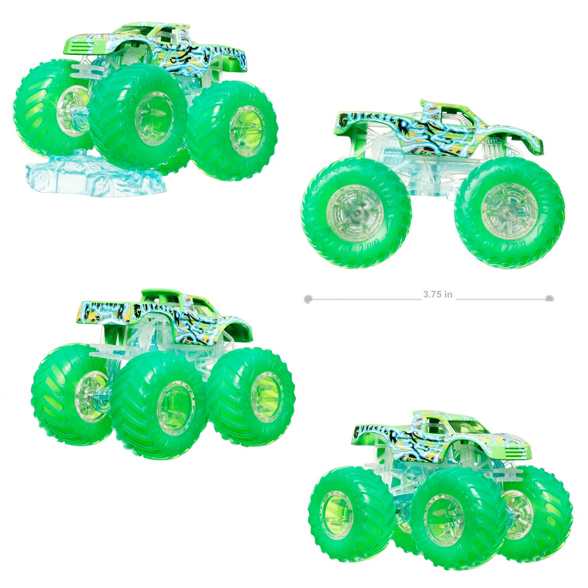 ホットウィール(HotWheels)モンスタートラックパワースマッシャーズアソート6台入りBOX販売乗り物おもちゃミニカー3歳からマルチ986A-HYJ19