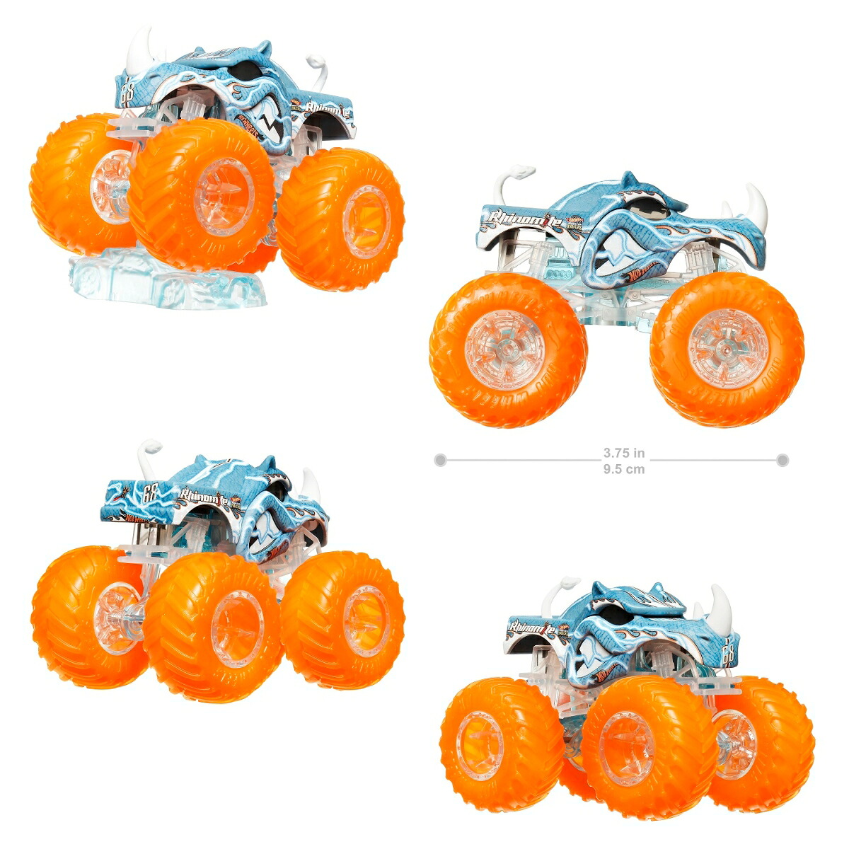 ホットウィール(HotWheels)モンスタートラックパワースマッシャーズアソート6台入りBOX販売乗り物おもちゃミニカー3歳からマルチ986A-HYJ19