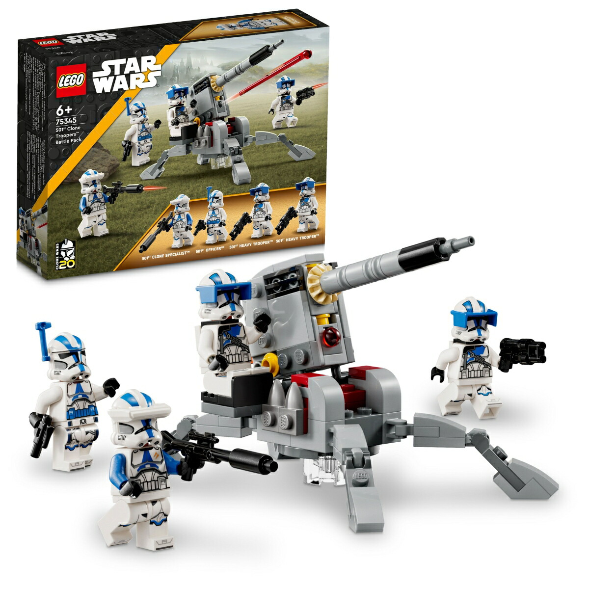 レゴ(LEGO) スター・ウォーズ クローン・トルーパー501部隊バトルパック 【おもちゃ 玩具 プレゼント 誕生日 ブロック 知育 クリスマス 男の子 女の子 子供 6歳 7歳 8歳 9歳 宇宙 】 75345画像