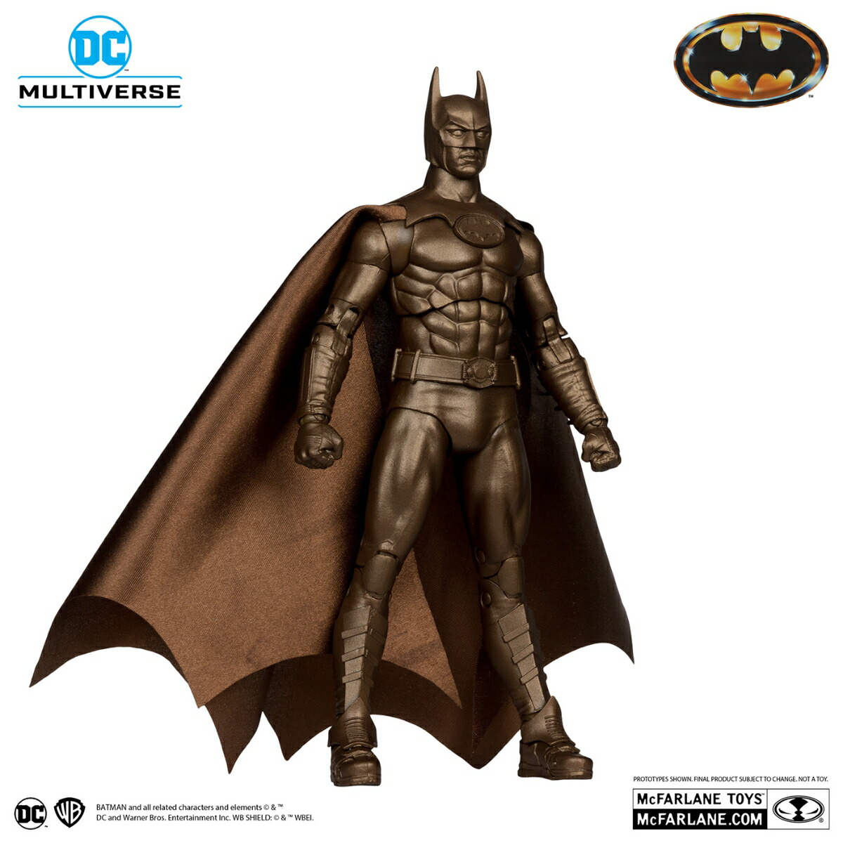 『DCコミックス』 【DCマルチバース】 7インチ・アクションフィギュア #330 バットマン（ブロンズ／プラチナム・エディション）［映画『バットマン』］ (フィギュア)画像