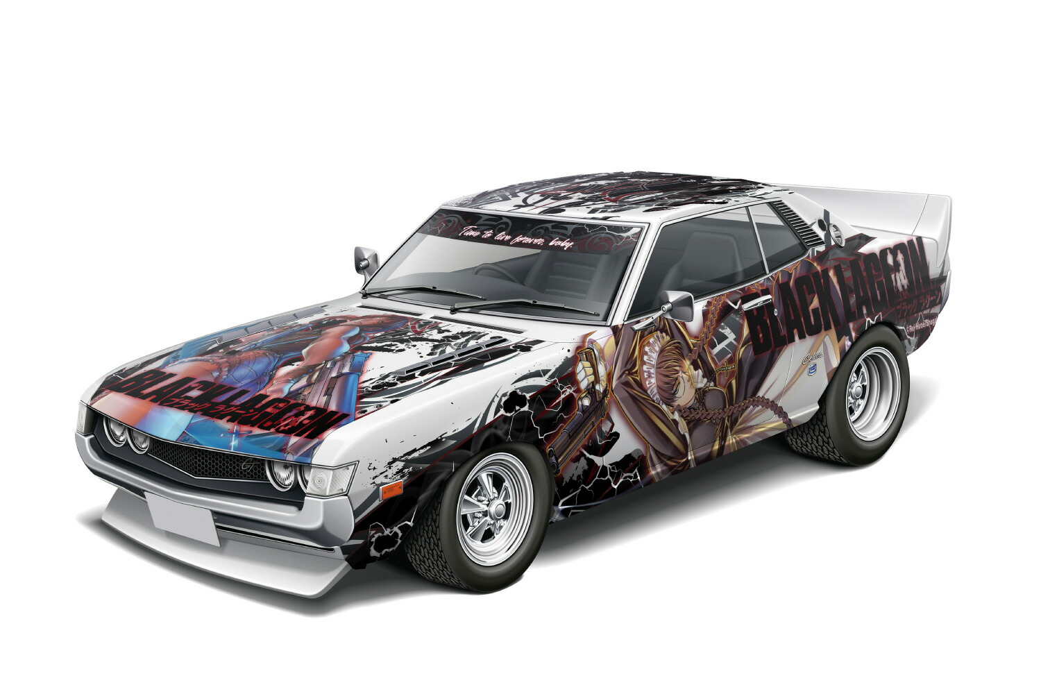 ザ☆チューンドカー 1/24 『BLACK LAGOON』 TA22 セリカ 1600GT ‘72(トヨタ) 【No.IT-01】 (プラモデル)画像