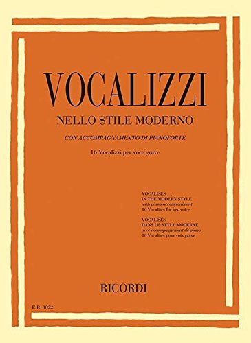 【輸入楽譜】近代的なヴォカリーズ: 16 Vocalizzi Per Voce Acuta(中/低声用)画像