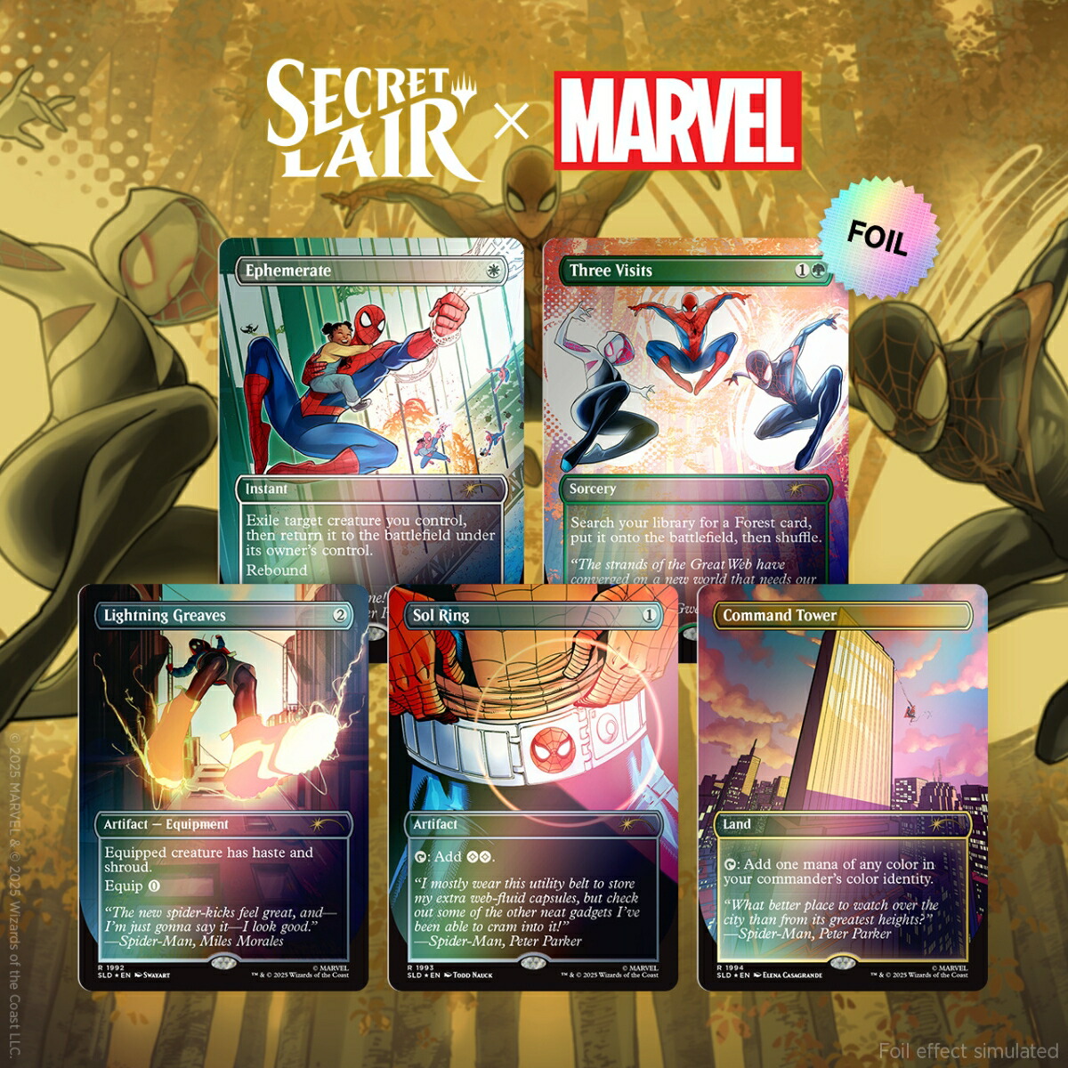マジック：ザ・ギャザリング Secret Lair Marvel's Spider-Man Superdrop Secret Lair x Marvel's Spider-Man: Heroic Deeds Foil Edition【クレジットカード決済限定】画像