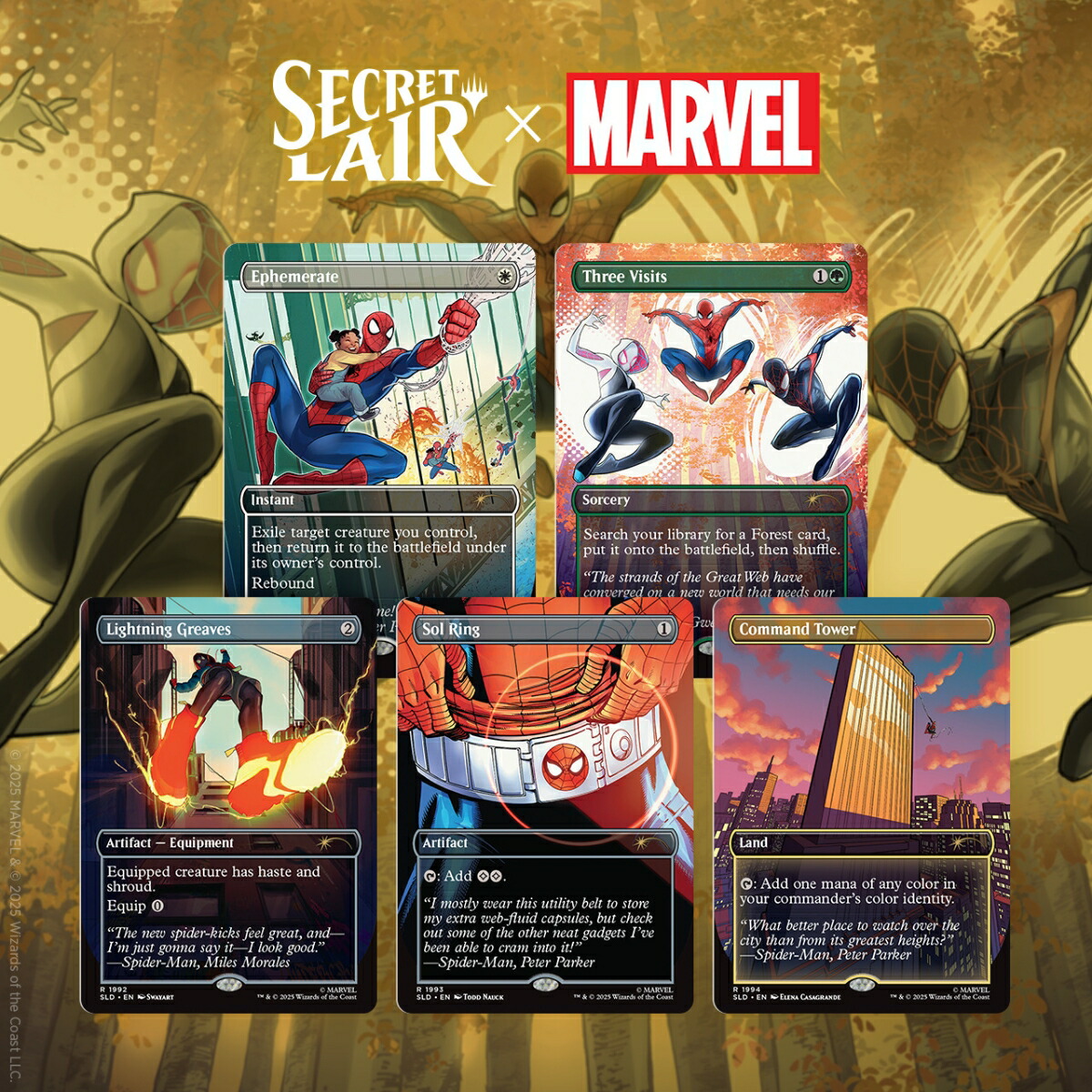 マジック：ザ・ギャザリング Secret Lair Marvel's Spider-Man Superdrop Secret Lair x Marvel's Spider-Man: Heroic Deeds【クレジットカード決済限定】画像