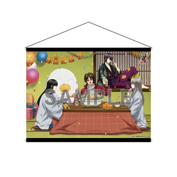 【楽天ブックス限定先着特典+先着特典】銀魂THEFINAL【完全生産限定版】【Blu-ray】(描きおろしB3タペストリー(高杉、桂、坂本、松陽)+缶バッジ（57mm）セット+特製ステッカー★)[杉田智和]