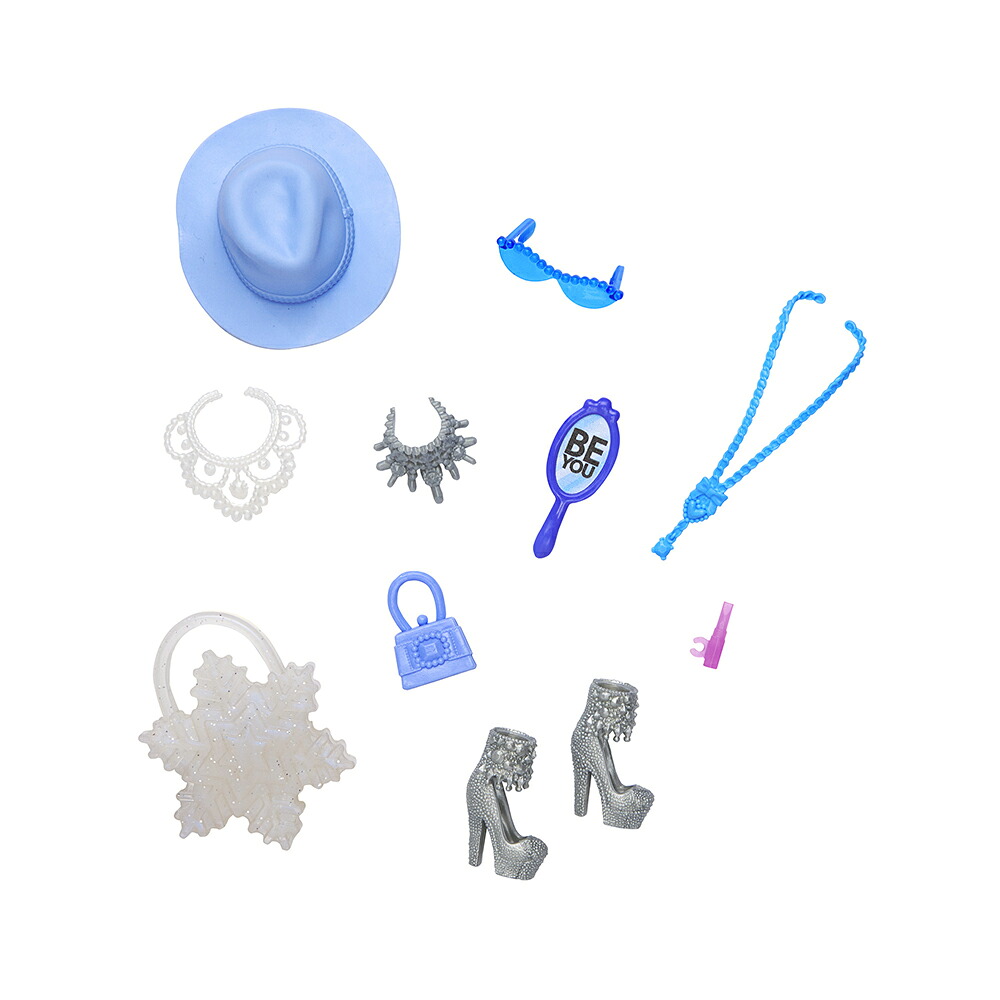 バービー(Barbie)ファッションパックおでかけスタイルのアクセサリーセットきせかえ人形・ハウスドール用アクセサリーセットままごと・ごっこ遊び3歳からマルチHWV75