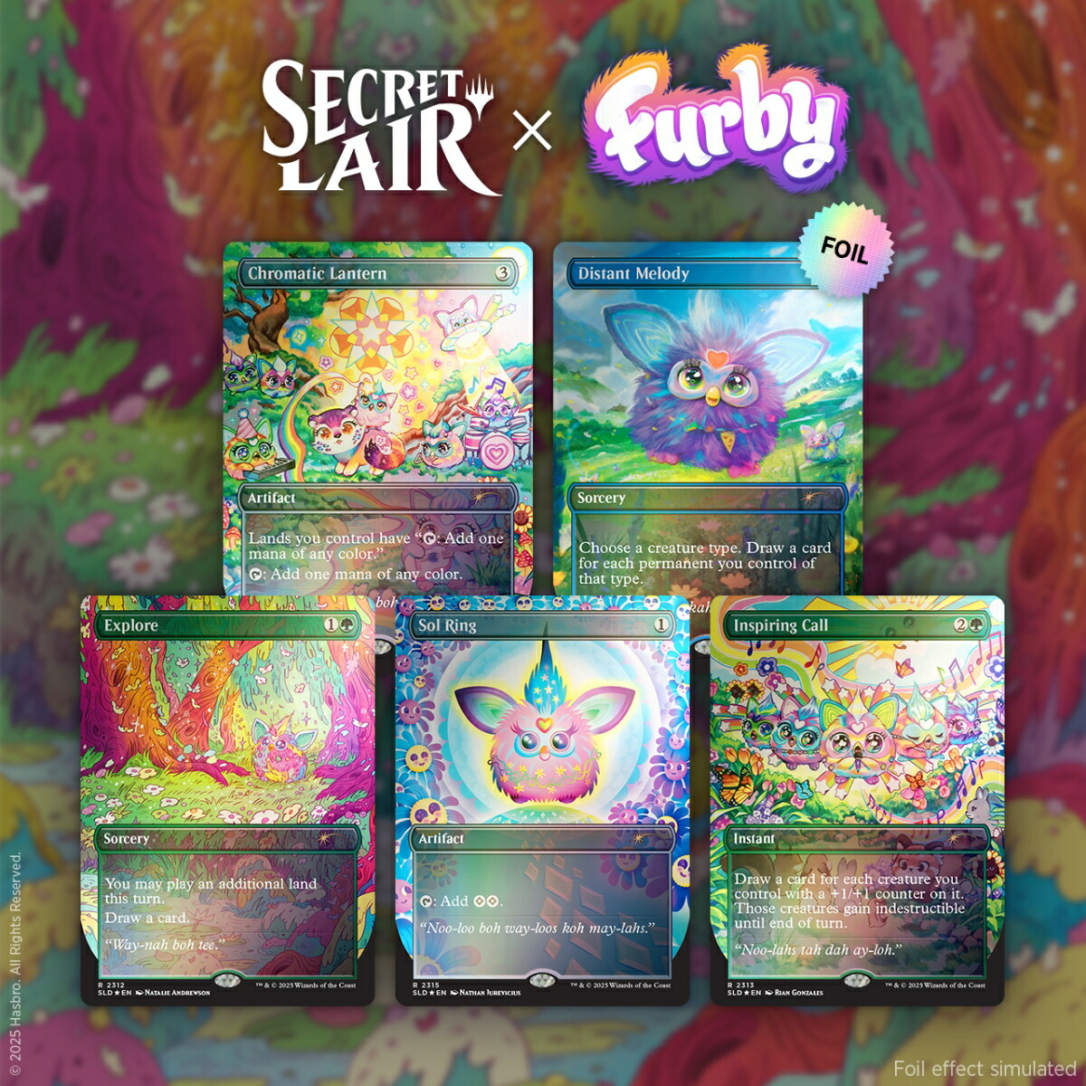 マジック：ザ・ギャザリング Secret Lair Secret Scare Superdrop Secret Lair x Furby: Doo-ay Noo-lah Foil Edition【クレジットカード決済限定】画像