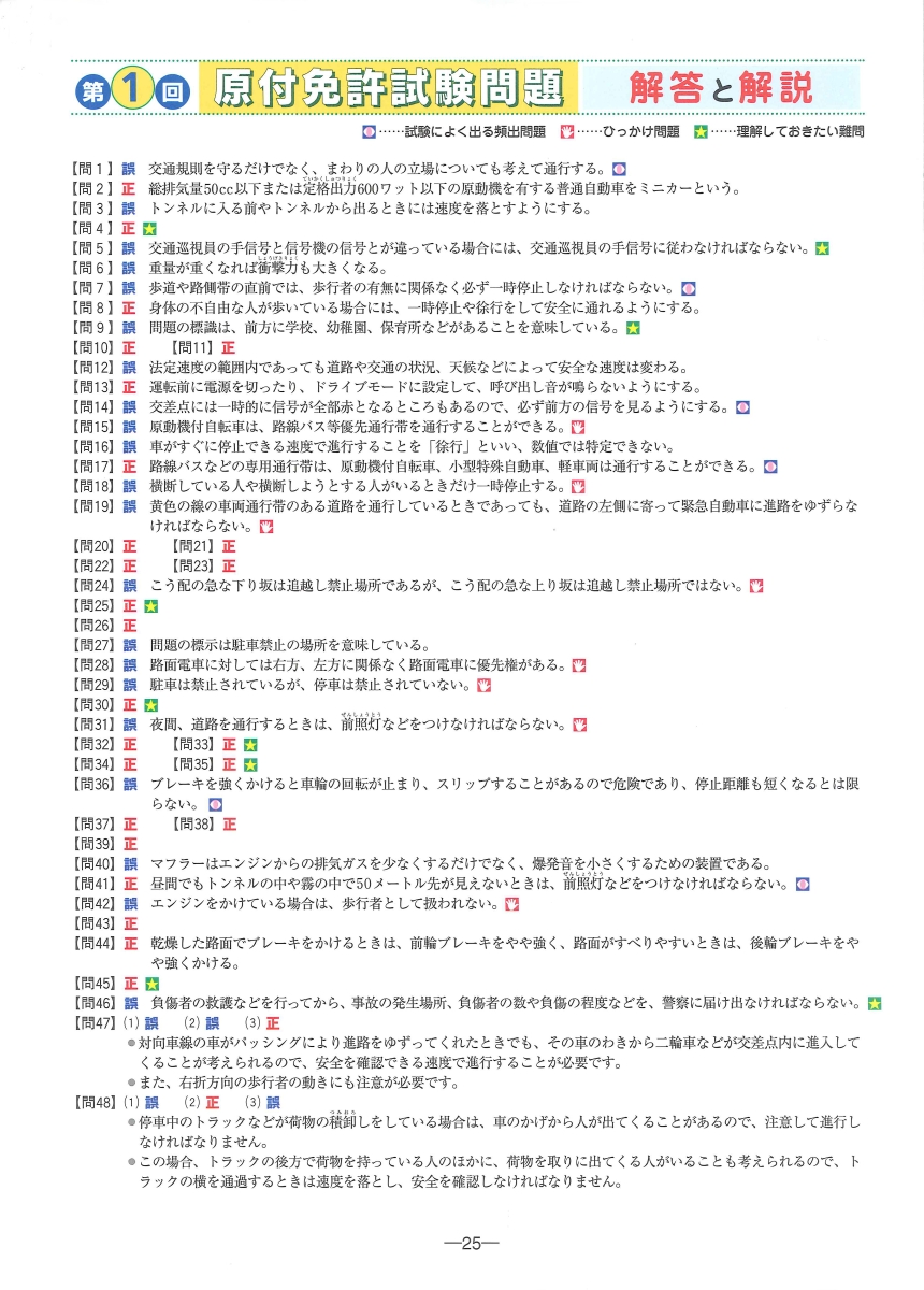 楽天ブックス 試験によく出る 原付免許超実戦問題集 オールカラー 学科試験問題研究所 本