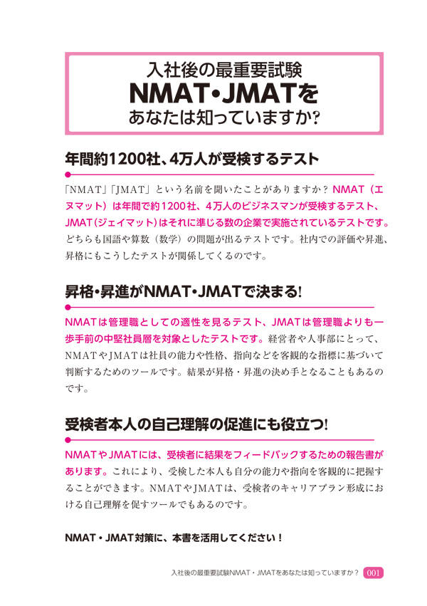 �����Ƹ�NMAT��JMAT��ά���꽸���̲����ǡ������ν����ƥ��ȡ�[SPI�Ρ��Ȥβ�]