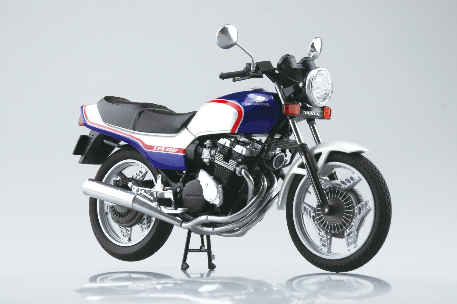 1/12完成品バイク Honda CBX400F パール/キャンディブルー (ミニカー)