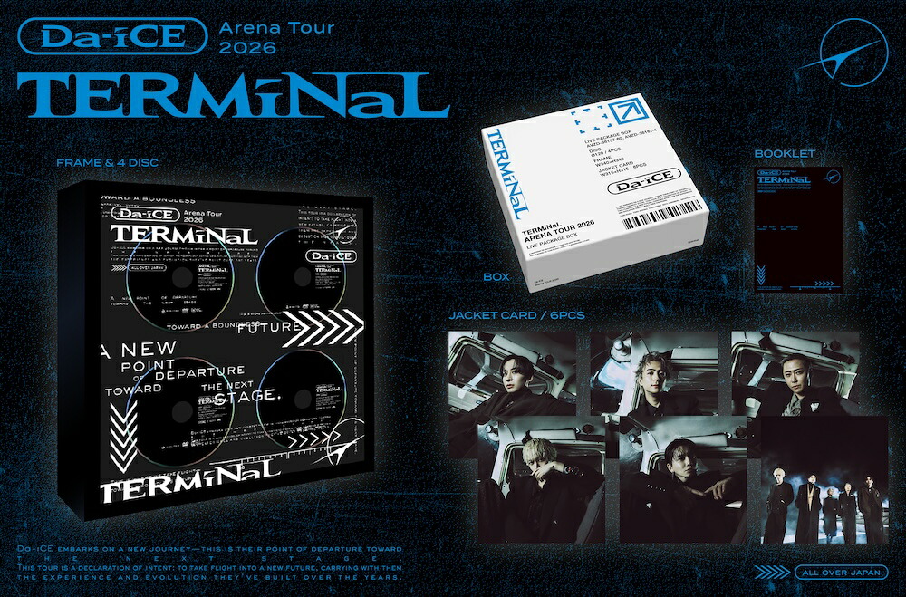 【先着特典】Da-iCEARENATOUR2026-TERMiNaL-【Blu-ray】(初回生産限定)(ロゴステッカー)[Da-iCE]