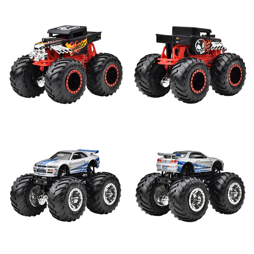 ホットウィール(HotWheels)モンスタートラック1:64アソート8台入りBOX販売乗り物おもちゃミニカー3歳からマルチ984K-FYJ44