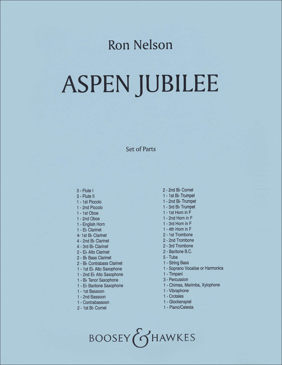 【輸入楽譜】ネルソン, Ron: アスペン・ジュビリー: フル・スコア画像