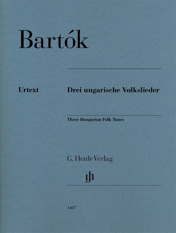【輸入楽譜】バルトーク, Bela: 3つのハンガリー民謡の旋律/原典版/Somfai編/Varjon運指画像