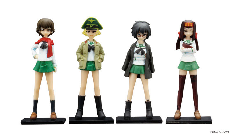 『ガールズ&パンツァー』 1/35 カバさんチーム フィギュアセット 【GPF-6】 (無発泡ウレタン製未塗装キット)画像