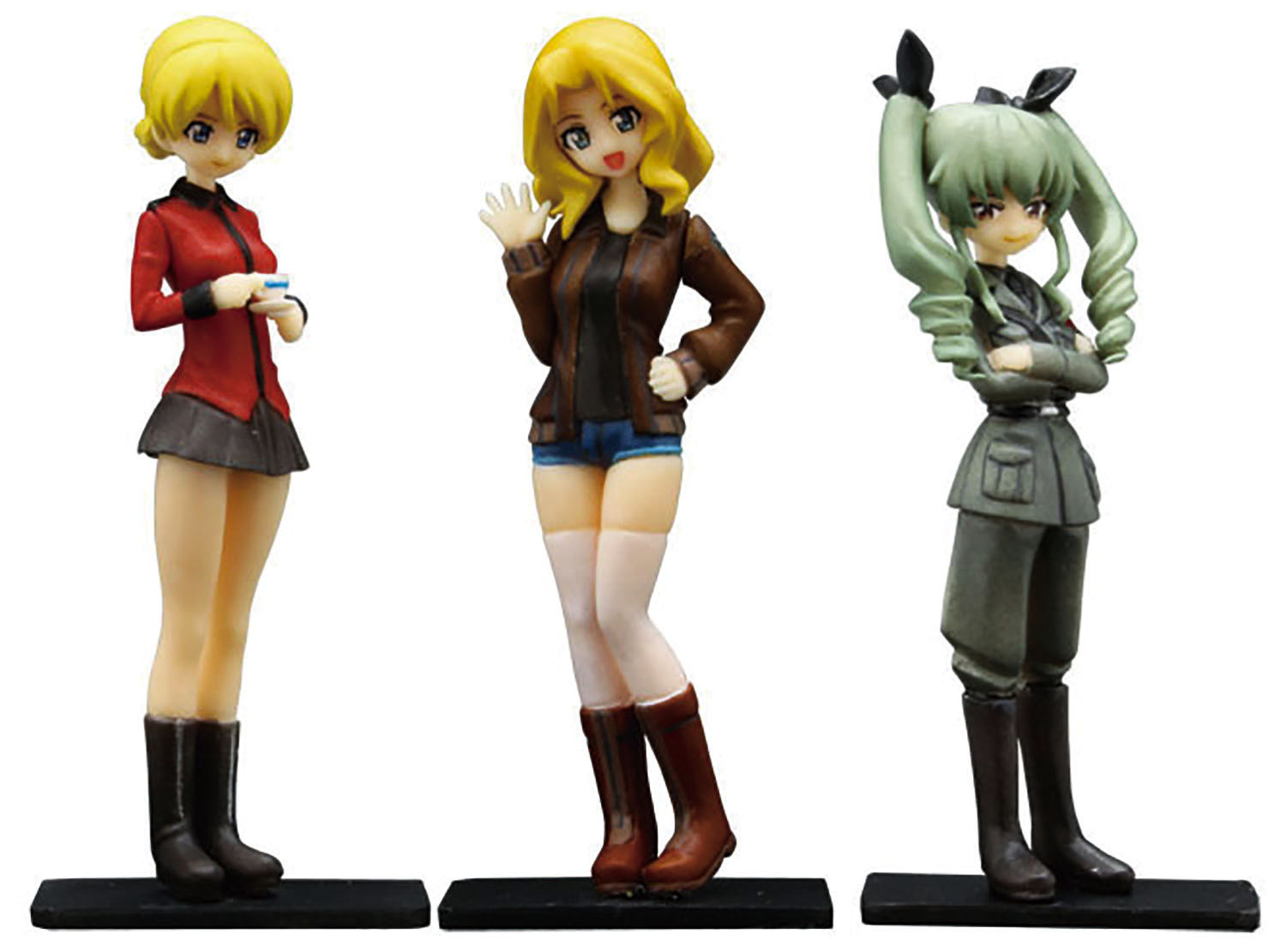 『ガールズ&パンツァー』 1/35 隊長フィギュアセット 【GPF-7】 (無発泡ウレタン製未塗装キット)画像