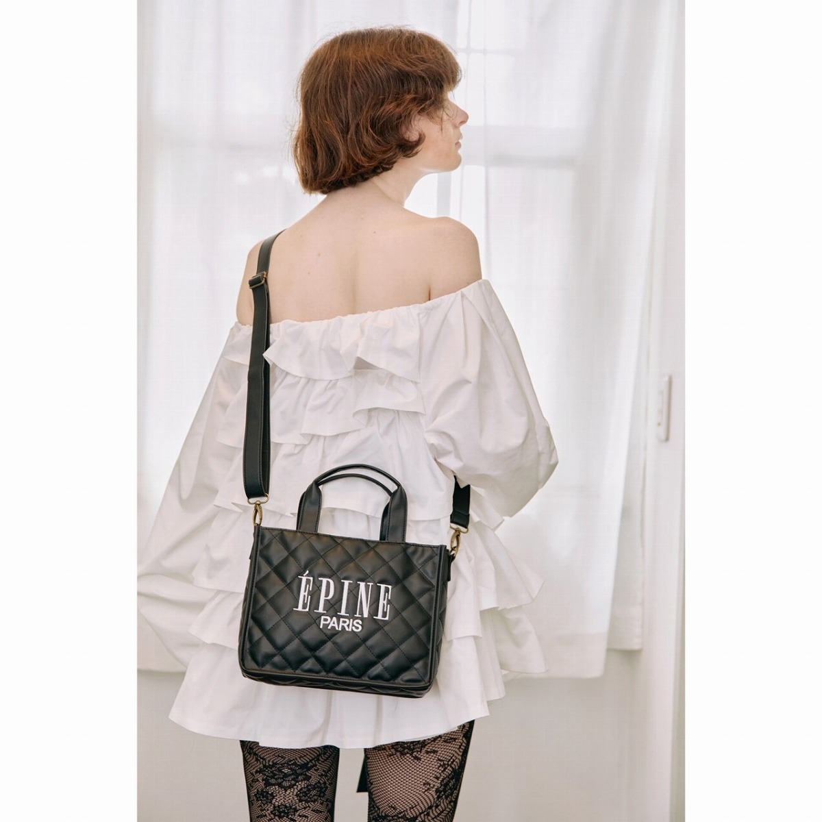 ÉPINE PARIS QUILTING BAG BOOK BLACK