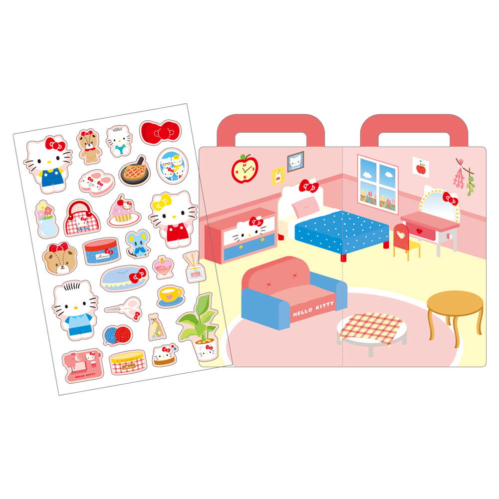 サンリオキャラクターズエンジョイステッカーセット　ハローキティのお部屋画像