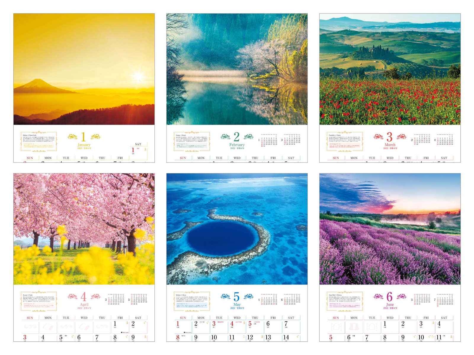 楽天ブックス 楽天ブックス限定特典 ユミリーの 幸せを呼ぶ風景 Calendar 22 特典データ 直居由美里氏監修 願いが叶うラッキーチャーム画像 本