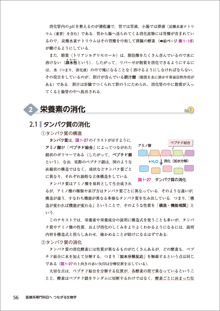 医療系専門科目へつながる生物学[冲永寛子]