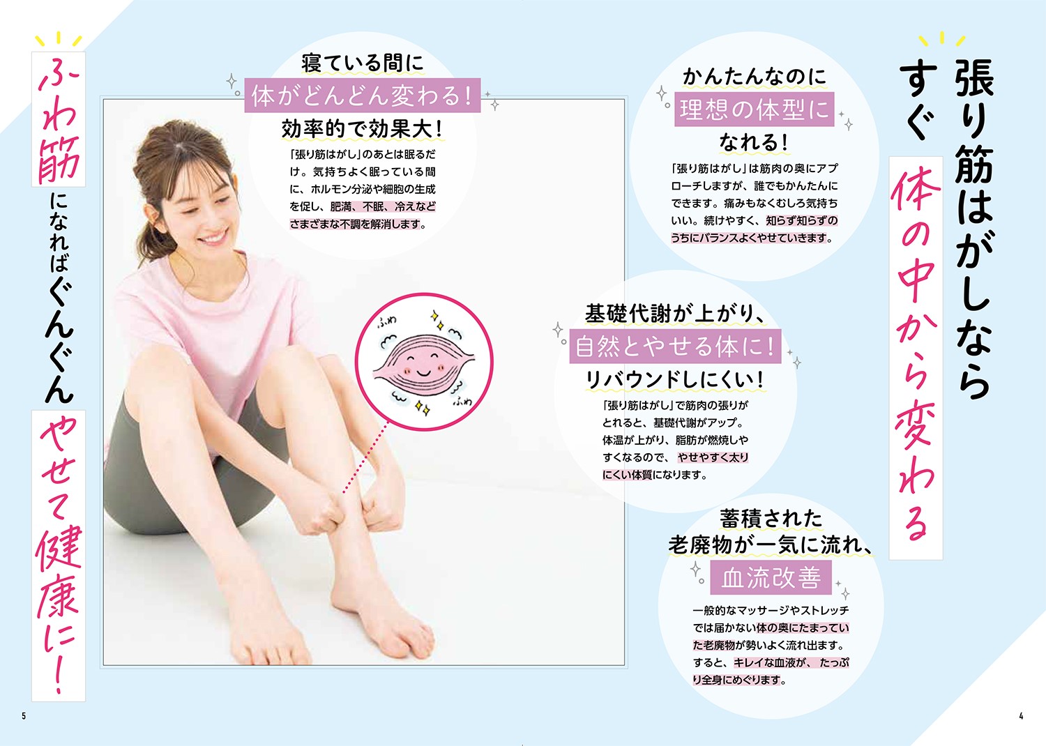 寝ている間にかってにやせる寝る前5分張り筋はがし深部リンパ節開放マッサージ[夜久ルミ子]