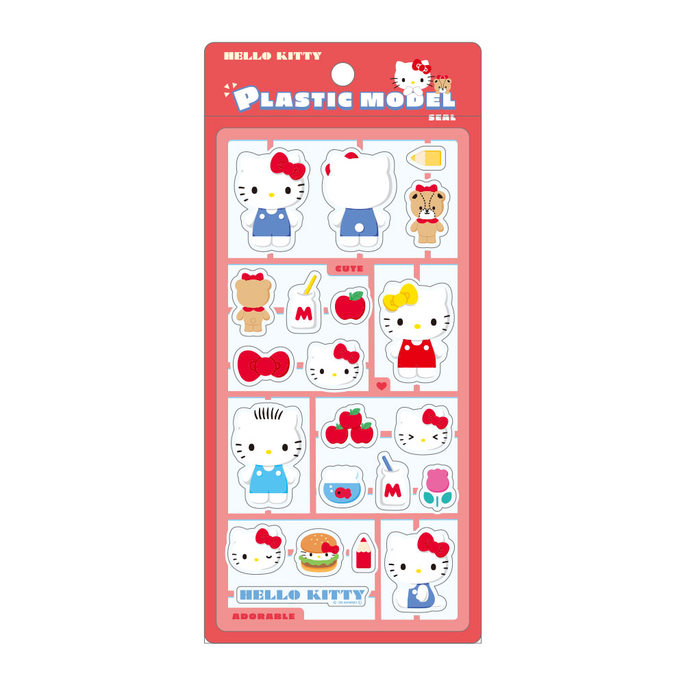 サンリオキャラクターズプラスチックモデル風シール　PM／ハローキティ画像