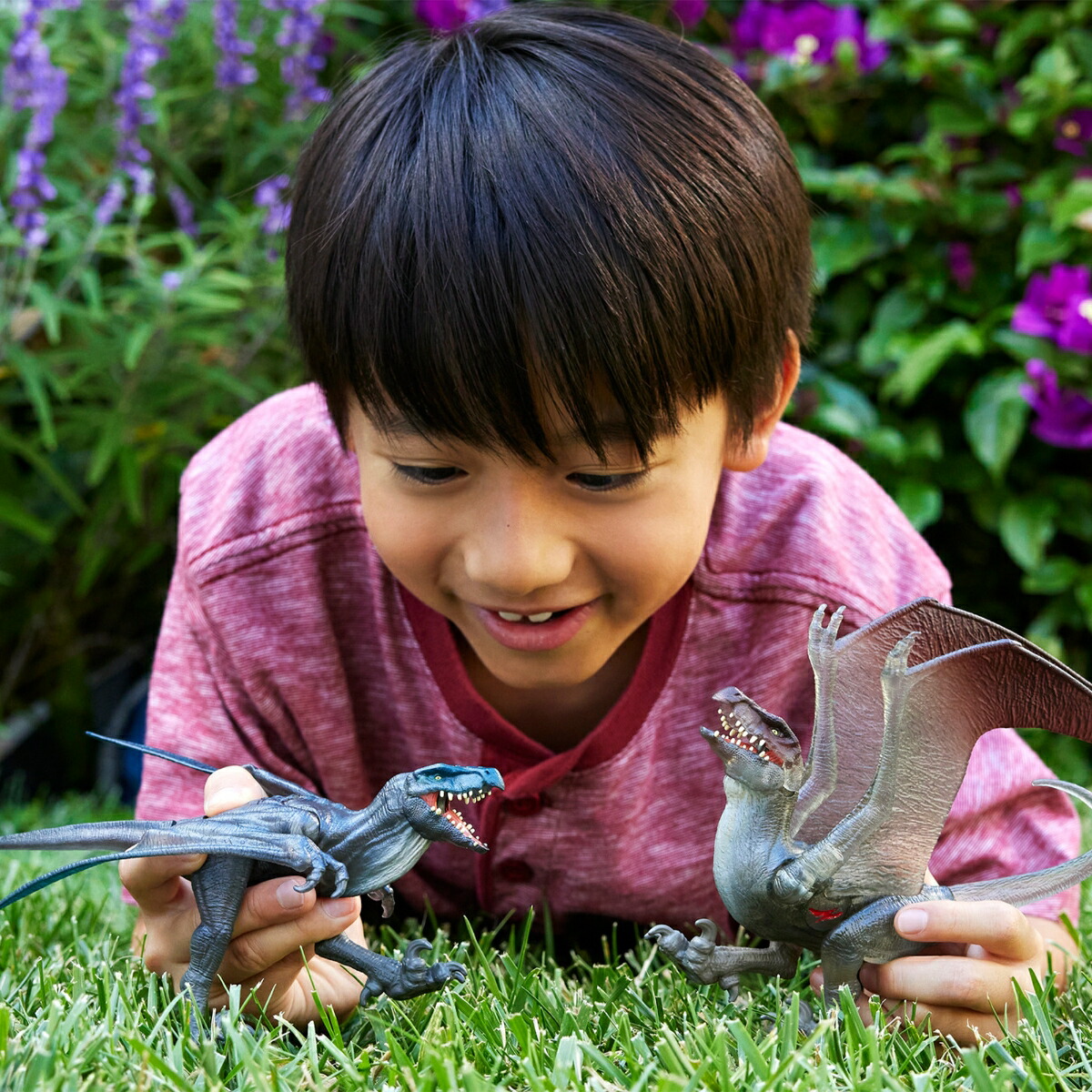 マテルジュラシックワールド(JURASSICWORLD)赤いダメージ！ミュータドン子供向けフィギュア恐竜おもちゃフィギュア2体4歳からグレーJLD30