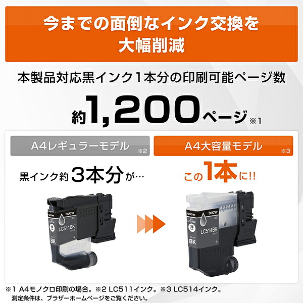 プリンターブラザーA4大容量インクジェット複合機DCP-J1270N(コピー/プリント/スキャン/自動両面印刷/Wi-Fi/簡単設定)