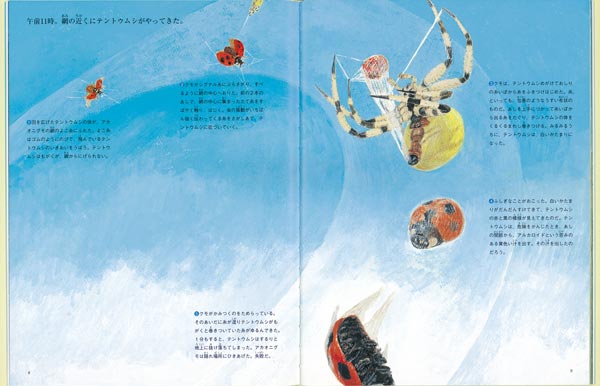 まちぼうけの生態学アカオニグモと草むらの虫たち（たくさんのふしぎ傑作集）[遠藤知二]