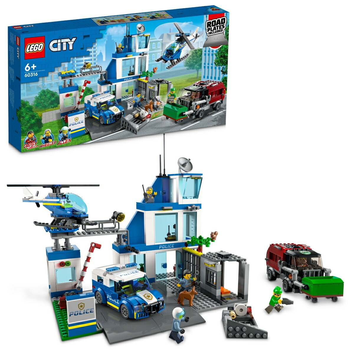 おまけ　警察署　レトロ LEGO CITY Police Station 7498 Build & Review UNBOXING - YouTube