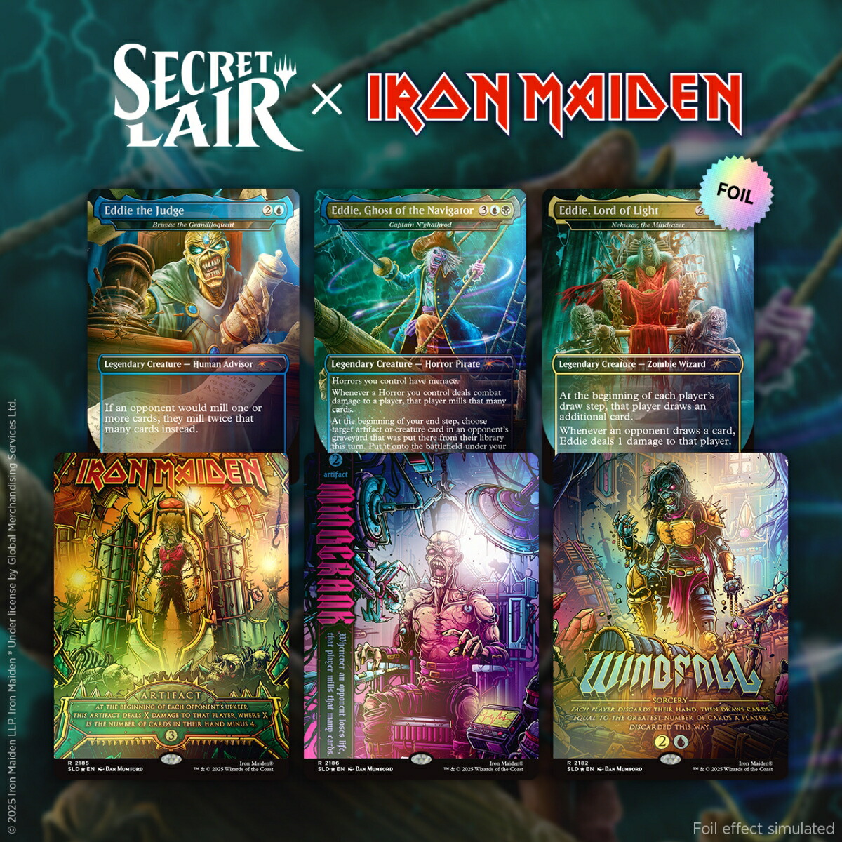 マジック：ザ・ギャザリング Secret Lair Secret Scare Superdrop Secret Lair x Iron Maiden: Eddie Unchained Foil Edition【クレジットカード決済限定】画像