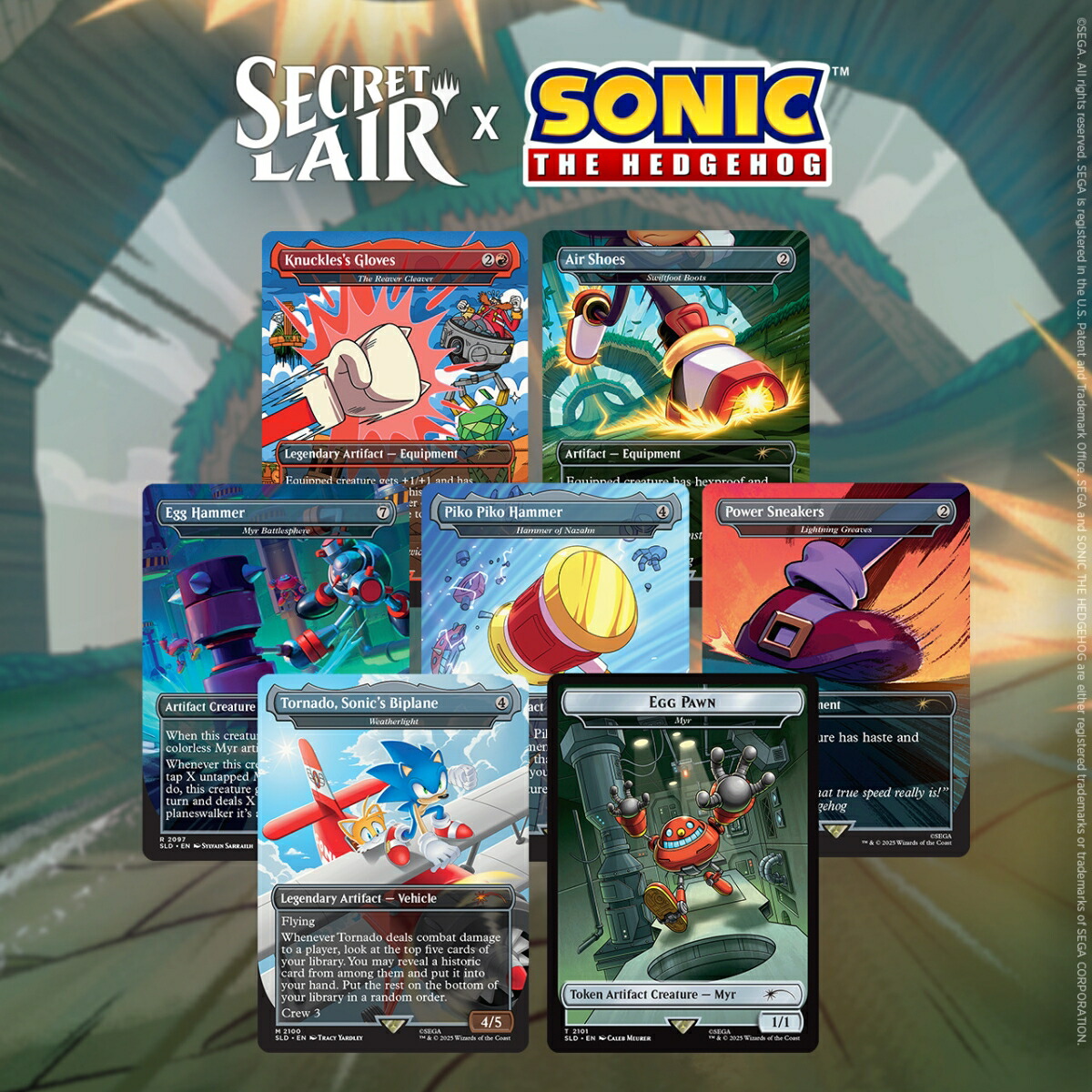 マジック：ザ・ギャザリング Secret Lair The Sonic Superdrop Secret Lair x Sonic: Turbo Gear【クレジットカード決済限定】画像